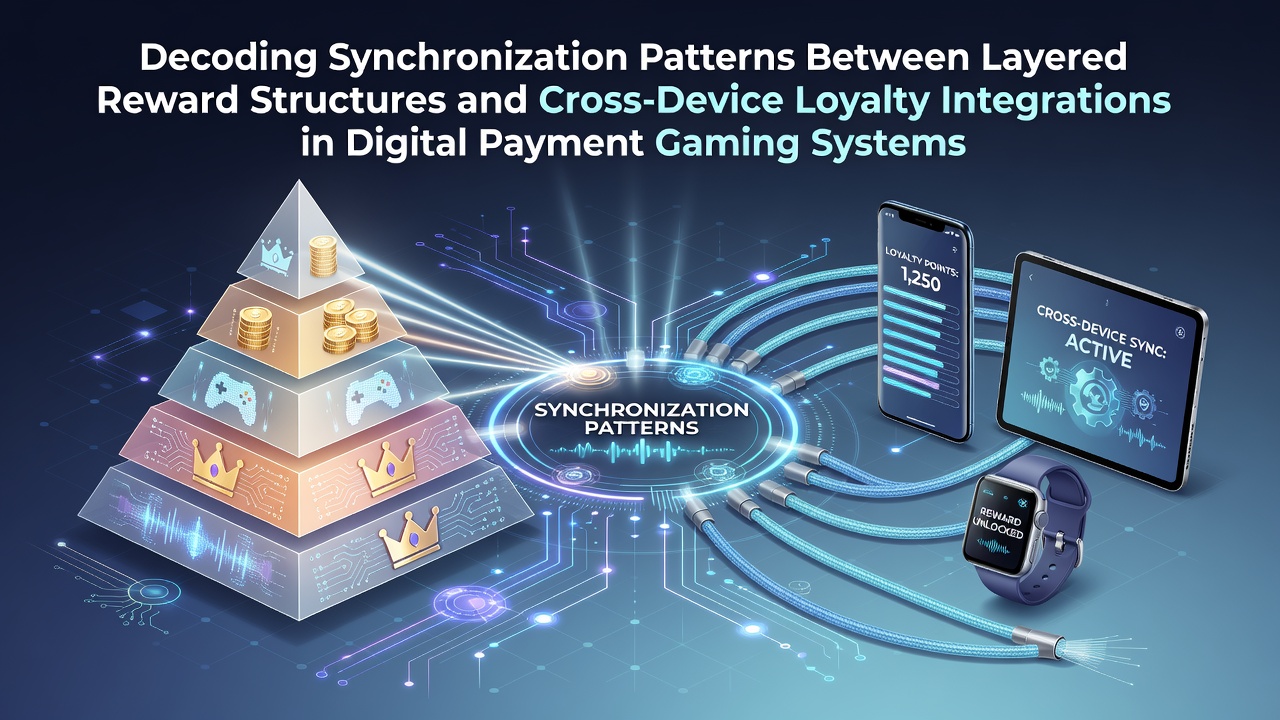 Diagram showing layered reward structures syncing across multiple devices in digital gaming platforms