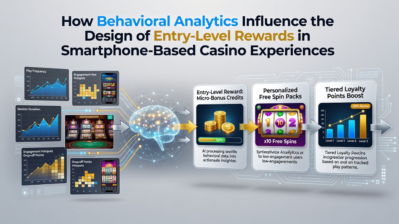 Mobile casino interface displaying personalized entry-level reward offers on a smartphone screen