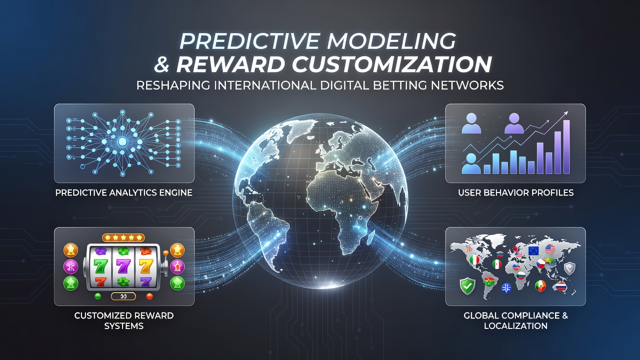 Predictive modeling dashboard displaying real-time reward customization analytics for digital betting platforms across multiple regions