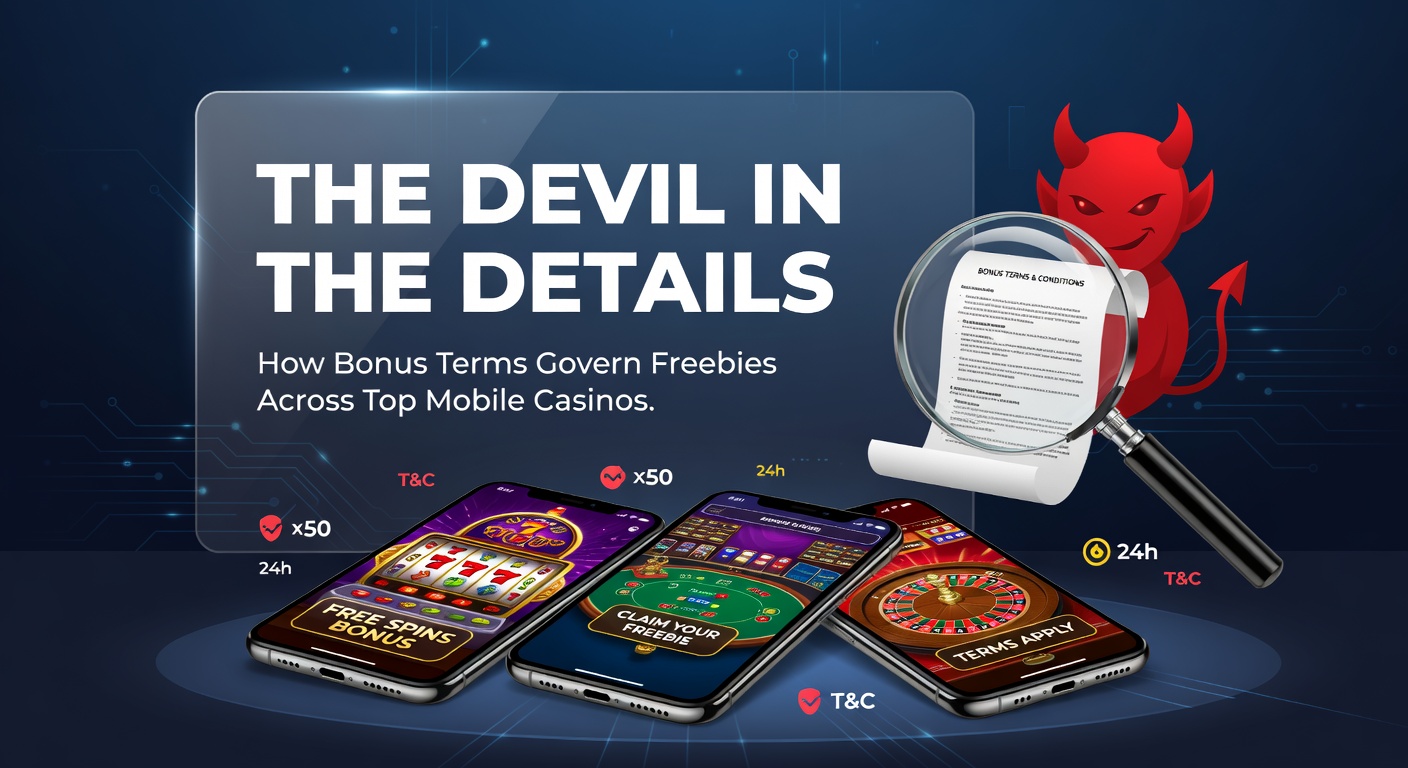 Close-up of fine print terms on a mobile casino bonus screen, highlighting wagering requirements and restrictions